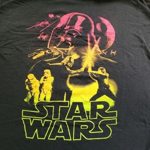Star Wars with Darth Vader SS Graphic Tshirt Mens 2X